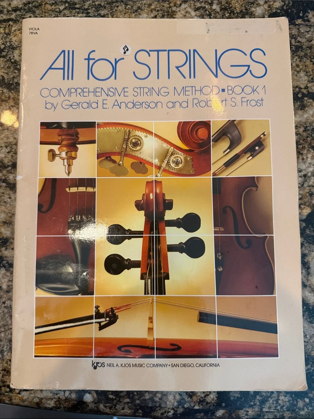 All for Strings viola instruction/method book in very clean preowned condition.